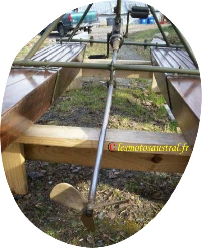 L'arbre de transmission d'une Nautilette