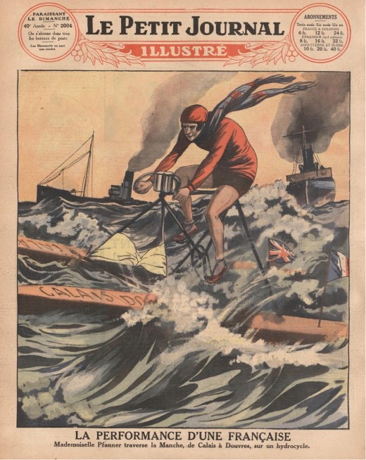 Le Petit Journal - La performance d'une Française Mlle Pfanner