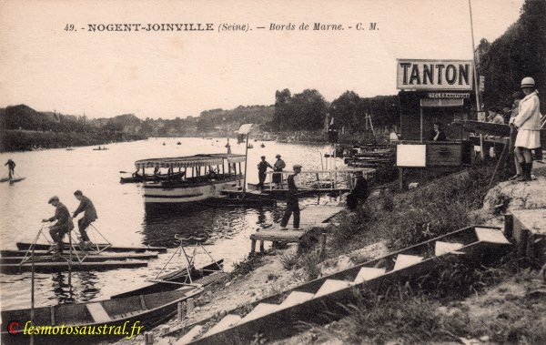Les bords de la Marne à Nogent-Joinville - Présence de Nautilettes
