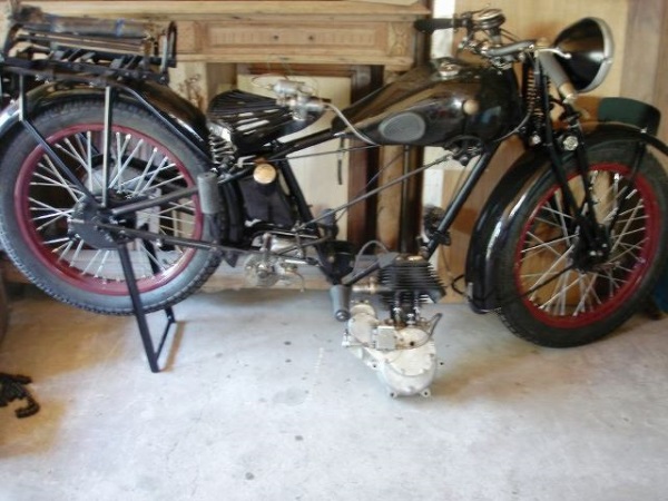 Motocyclette Austral 350 Type V de 1930