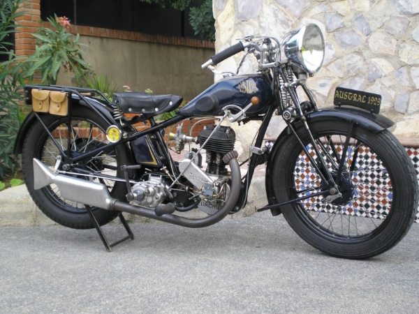 Motocyclette Austral 350cc Type V de fin 1929