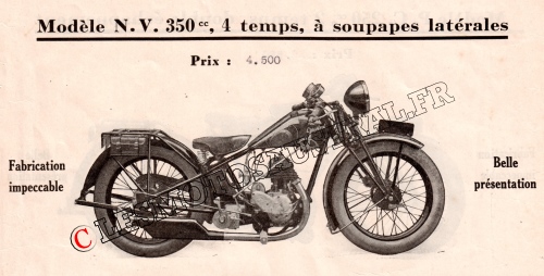 Moto Austral Type N.V. avec moteur PEA P3 latéral