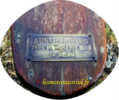 Plaque d'identification d'une Nautilette