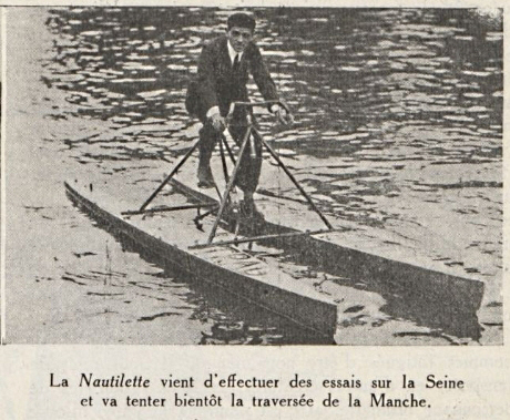 Savard à l'entrainement avant sa traversée de la Manche