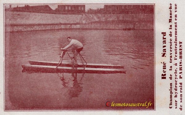 Savard à l'entrainement pour son raid Paris-Brest